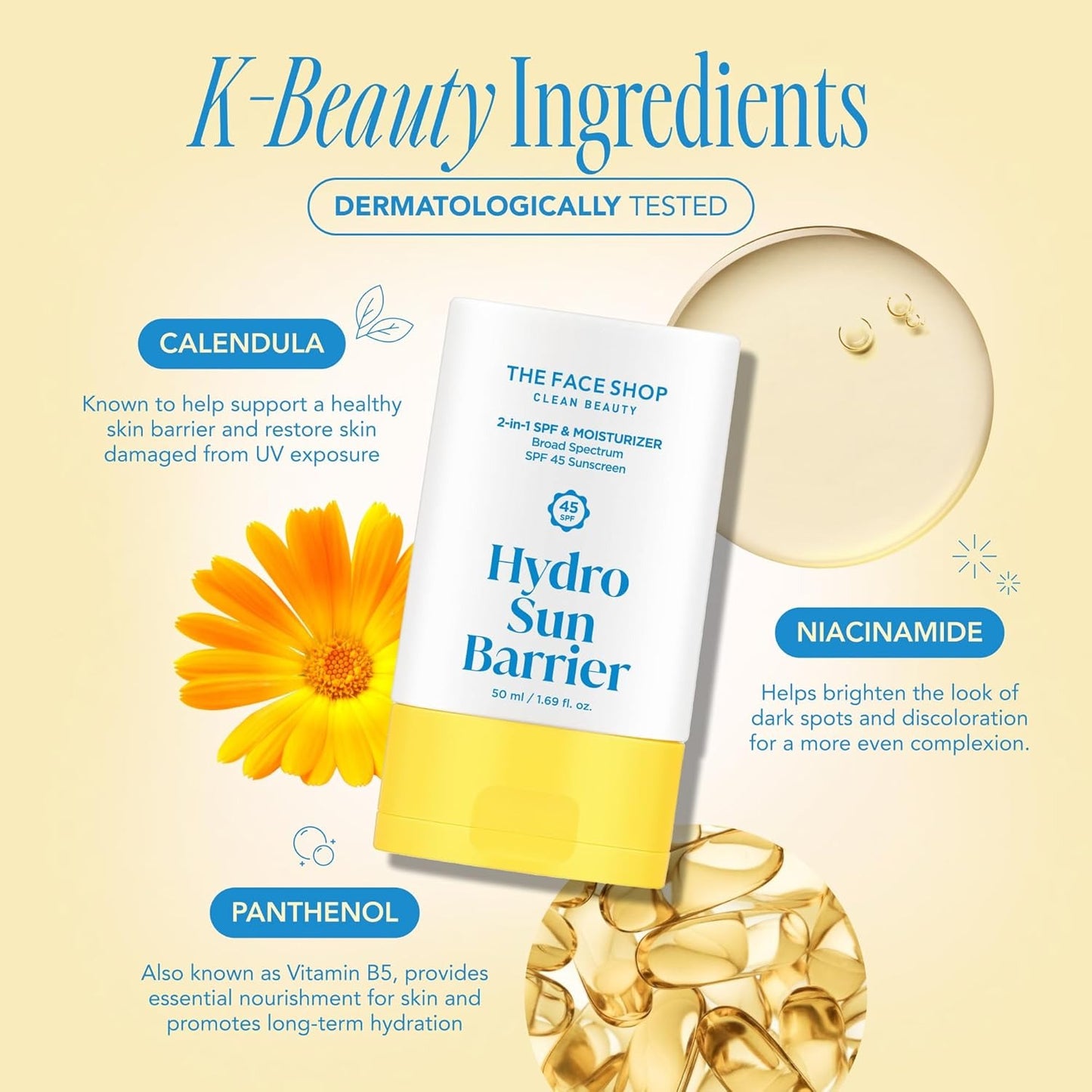 THE FACE SHOP Hydro Sun Barrier Moisturizer SPF 45