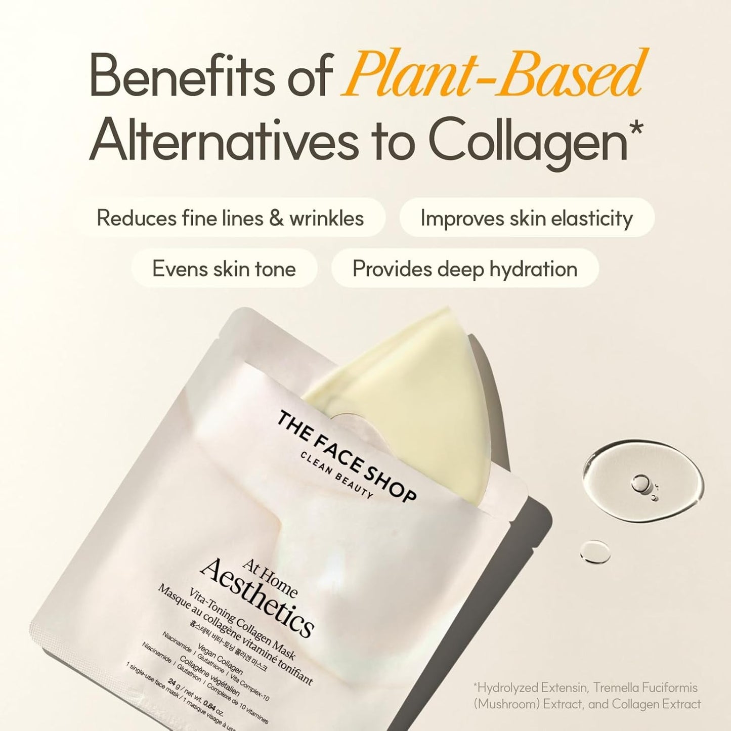 THE FACE SHOP Vita-Toning Vegan Collagen Face Mask
