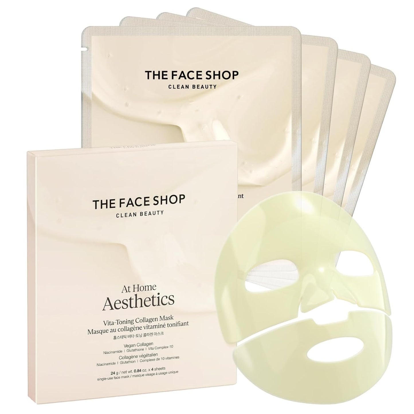 THE FACE SHOP Vita-Toning Vegan Collagen Face Mask