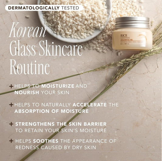 The Face Shop Rice Ceramide Moisturizing Cream - Rice Extract + Rice Bran Oil