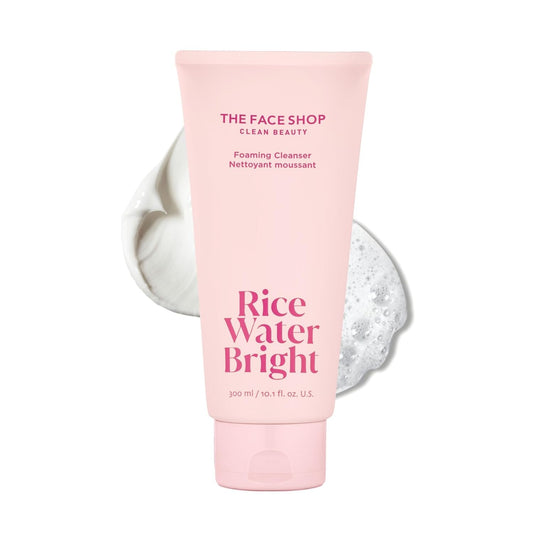 The Face Shop Rice Water Bright Foaming Facial Cleanser with Ceramide